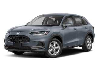 gray 2025 honda hr-v side angle front view