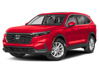 red 2024 honda cr-v side angle front view