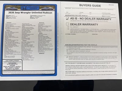 2020 Jeep Wrangler Unlimited Rubicon