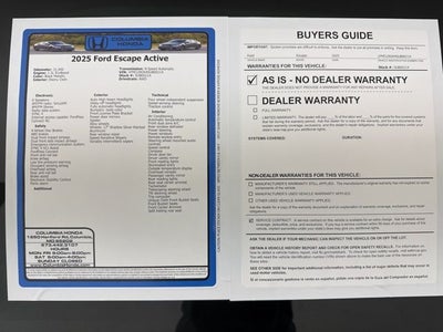 2025 Ford Escape Active