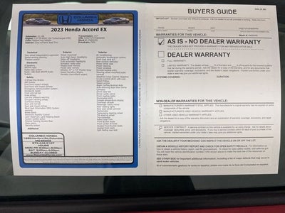 2023 Honda Accord EX