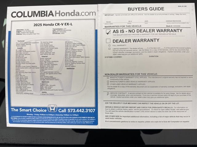 2025 Honda CR-V EX-L