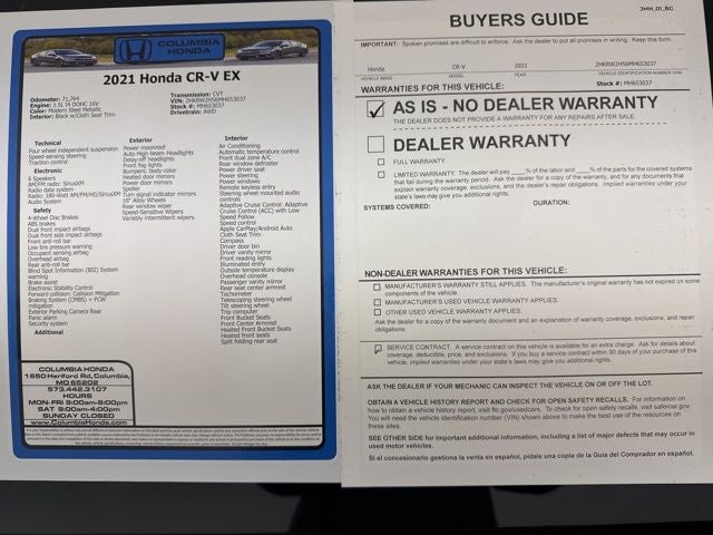 2021 Honda CR-V EX