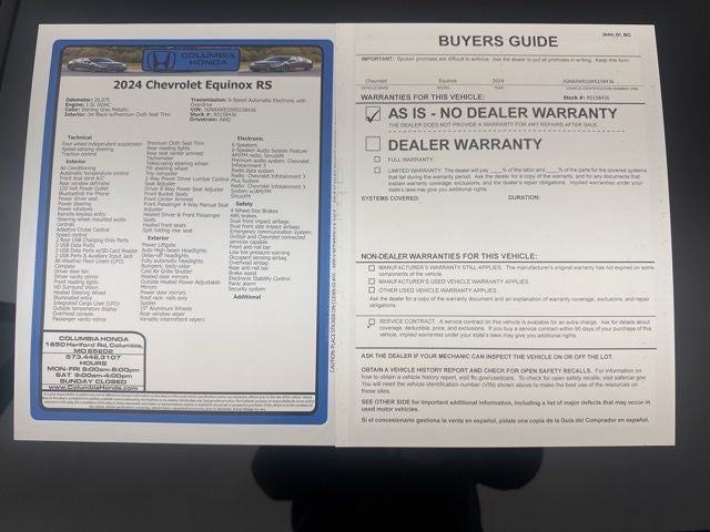2024 Chevrolet Equinox RS