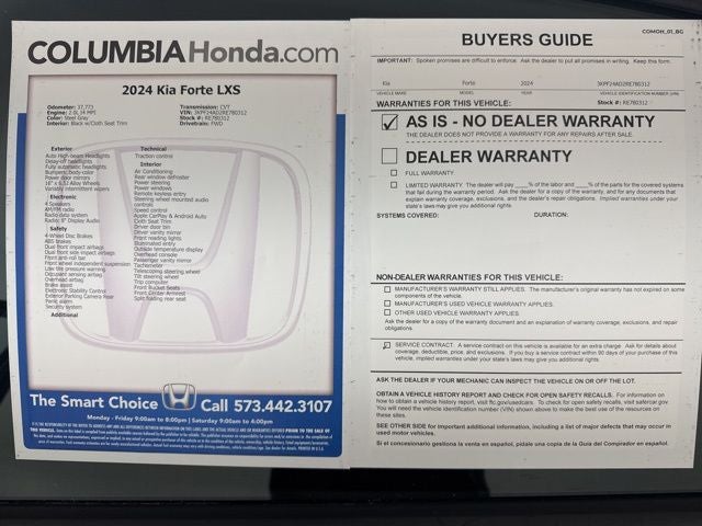 2024 Kia Forte LXS