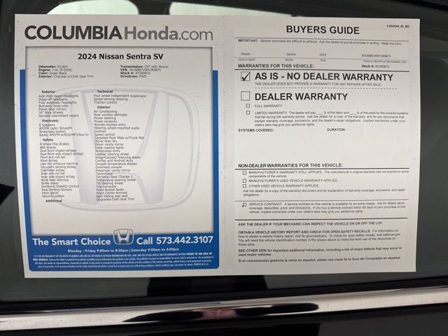 2024 Nissan Sentra SV