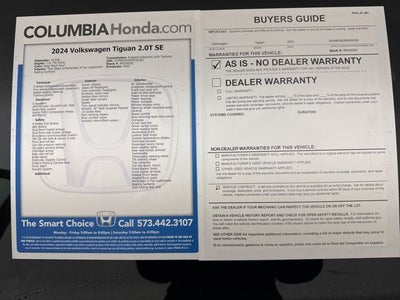 2024 Volkswagen Tiguan 2.0T SE