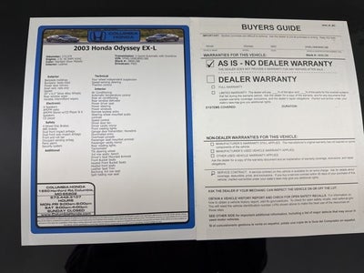 2003 Honda Odyssey EX-L