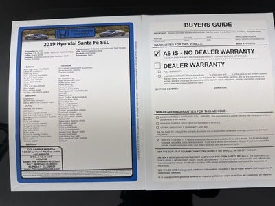 2019 Hyundai Santa Fe SEL