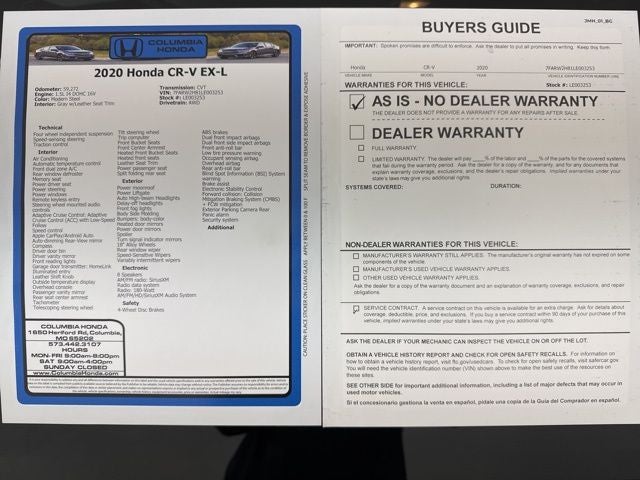 2020 Honda CR-V EX-L