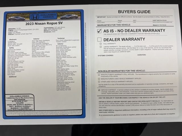 2023 Nissan Rogue SV