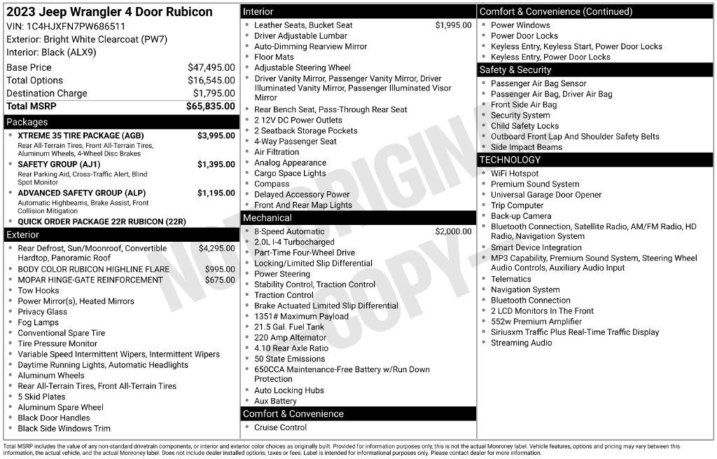 2023 Jeep Wrangler Rubicon
