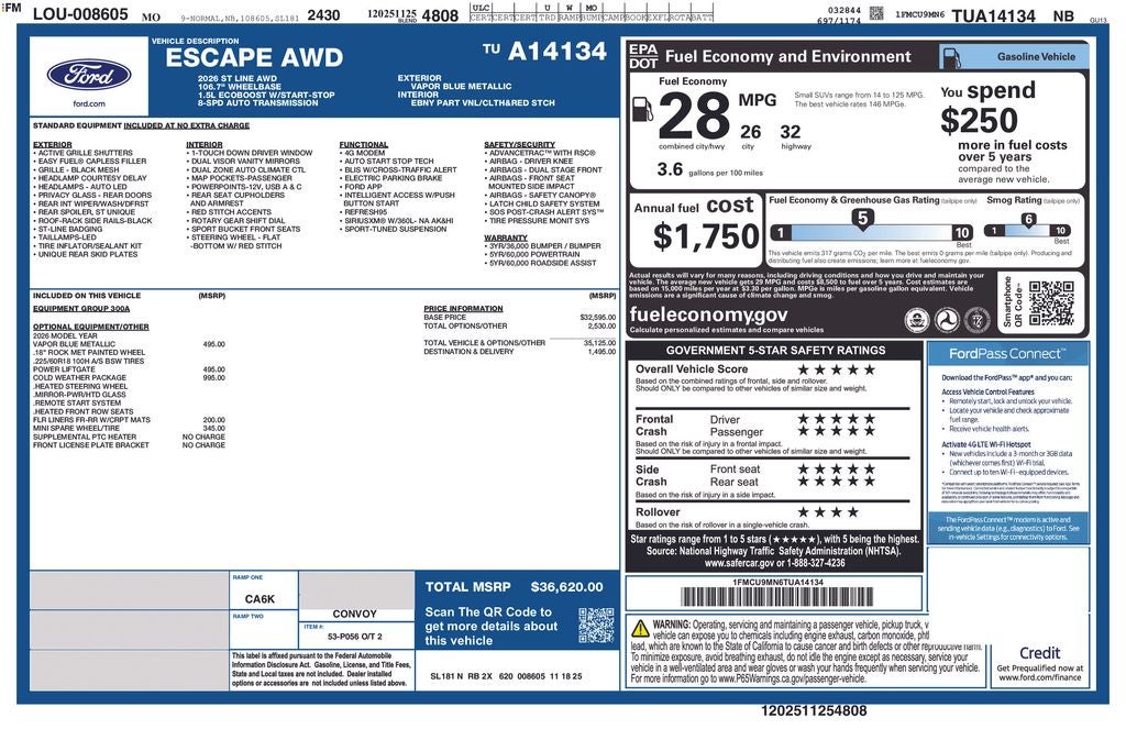 2026 Ford Escape ST-Line