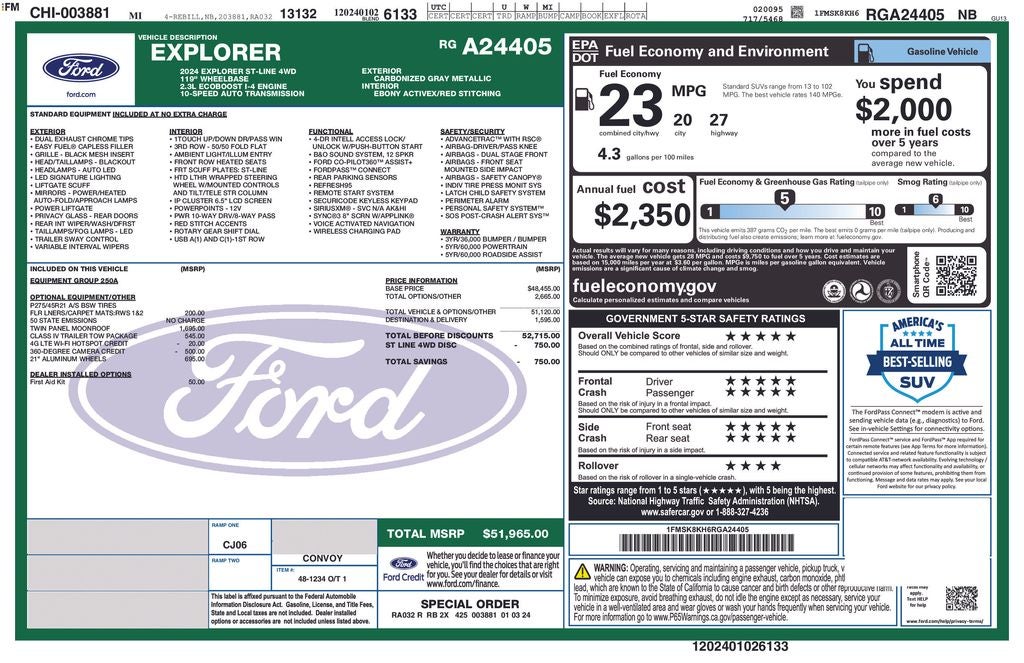 2024 Ford Explorer ST-Line