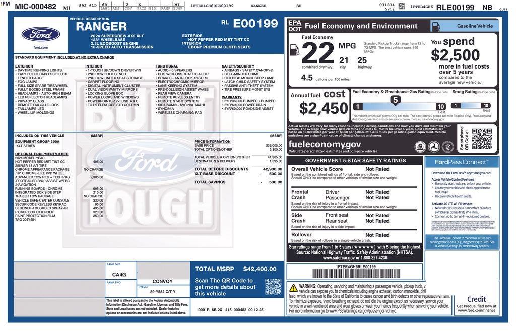 2024 Ford Ranger XLT