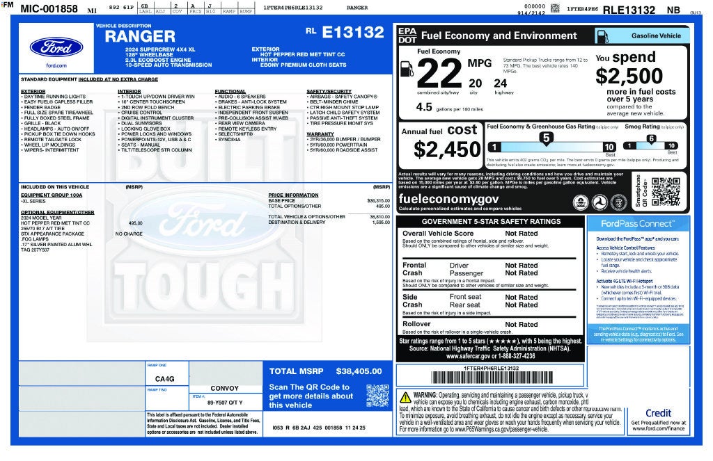 2024 Ford Ranger XL