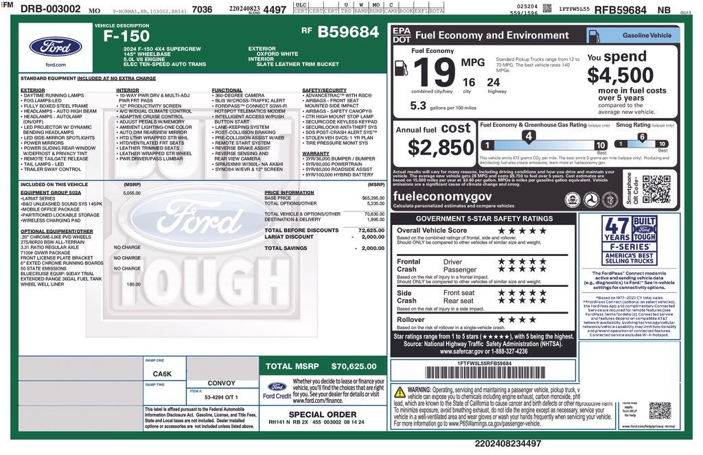 2024 Ford F-150 Lariat