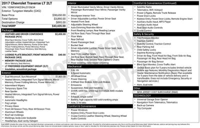 2017 Chevrolet Traverse 2LT 2LT