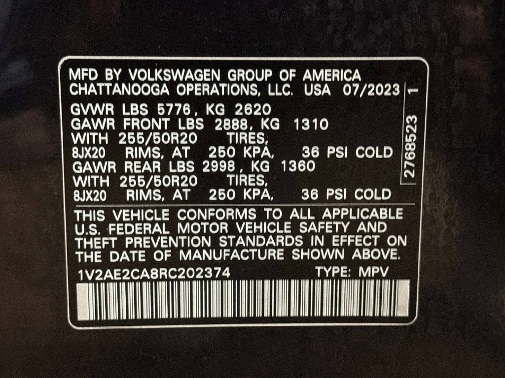 2024 Volkswagen Atlas Cross Sport 2.0T SEL R-Line