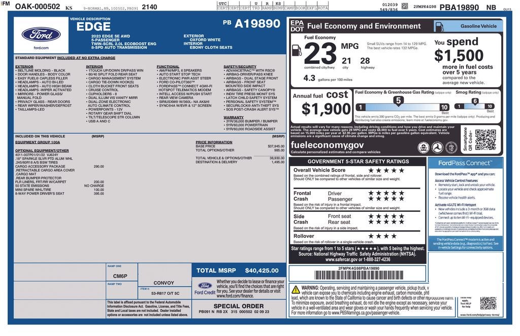 2023 Ford Edge SE