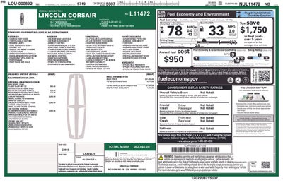 2022 Lincoln Corsair Plug-In Hybrid Grand Touring