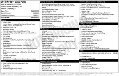 2019 INFINITI QX60 PURE