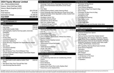 2024 Toyota 4Runner Limited