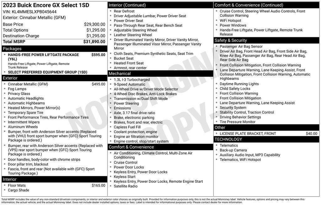 2023 Buick Encore GX Select