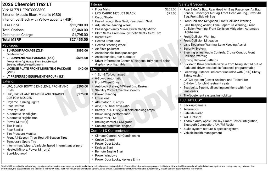2026 Chevrolet Trax LT