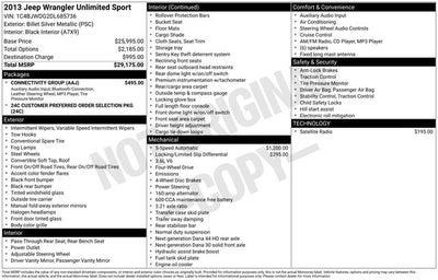 2013 Jeep Wrangler Unlimited Sport