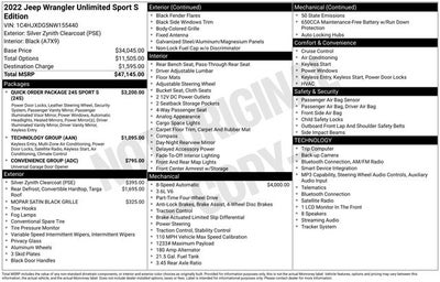 2022 Jeep Wrangler Unlimited Sport S