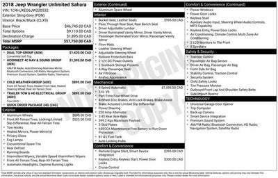 2018 Jeep Wrangler Unlimited Sahara