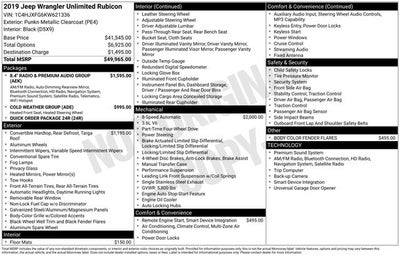2019 Jeep Wrangler Unlimited Rubicon