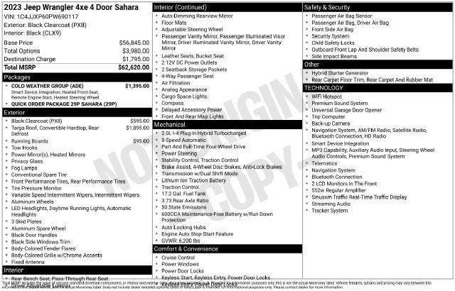 2023 Jeep Wrangler Sahara 4xe