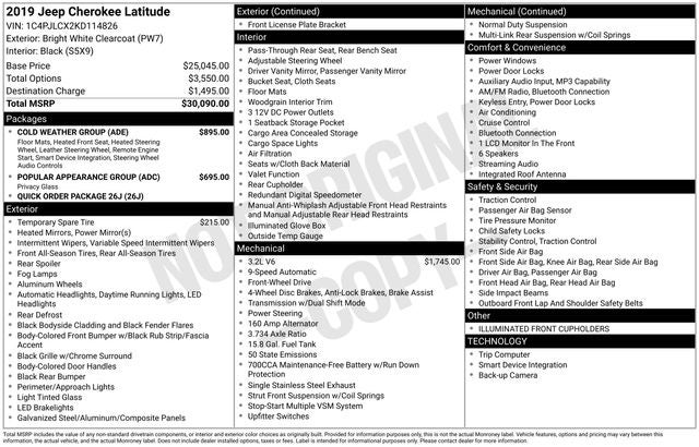 2019 Jeep Cherokee Latitude
