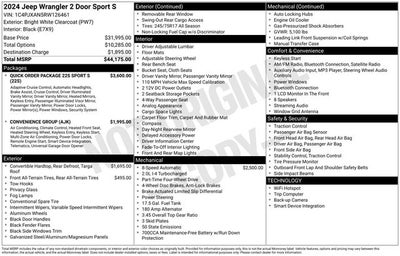 2024 Jeep Wrangler Sport S