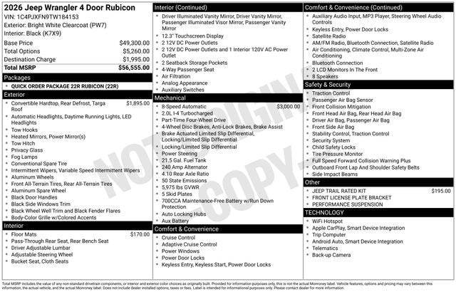 2026 Jeep Wrangler Rubicon