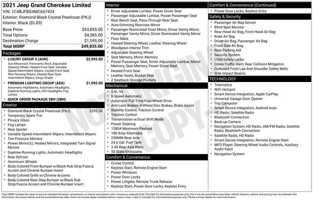 2021 Jeep Grand Cherokee Limited