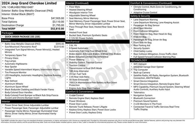 2024 Jeep Grand Cherokee Limited