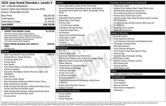 2024 Jeep Grand Cherokee L Laredo