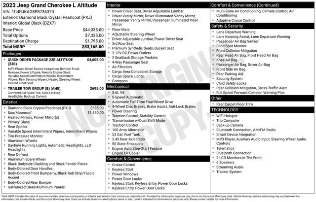 2023 Jeep Grand Cherokee L Altitude