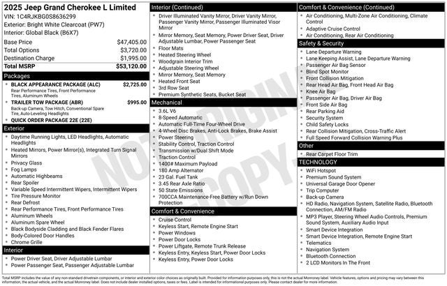 2025 Jeep Grand Cherokee L Limited