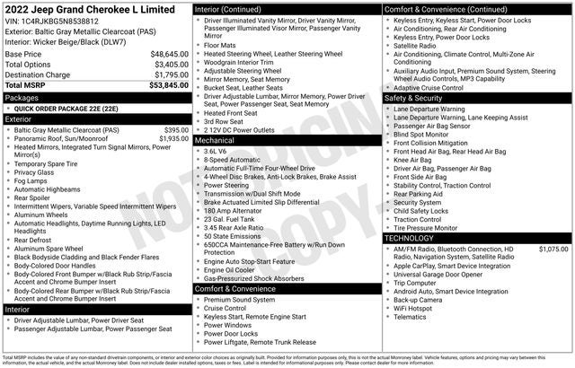 2022 Jeep Grand Cherokee L Limited