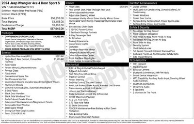 2024 Jeep Wrangler Sport S 4xe