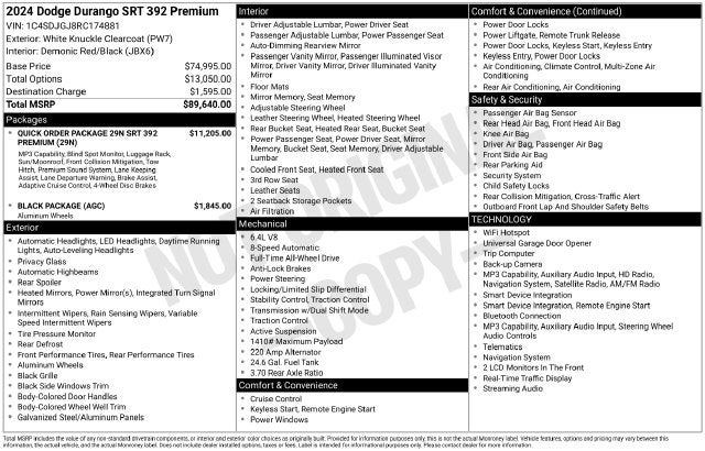2024 Dodge Durango SRT 392 Premium