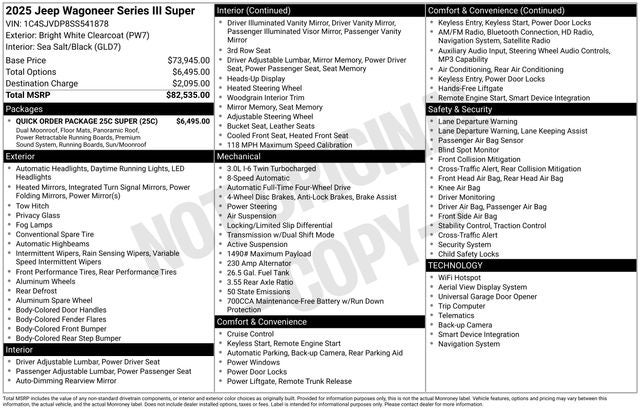 2025 Jeep Wagoneer Series III