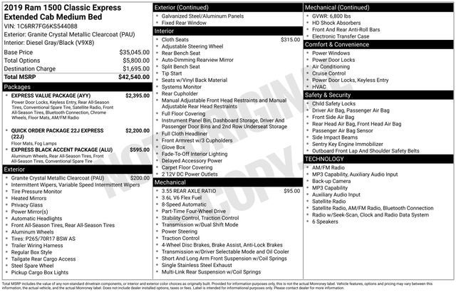 2019 RAM 1500 Classic Express