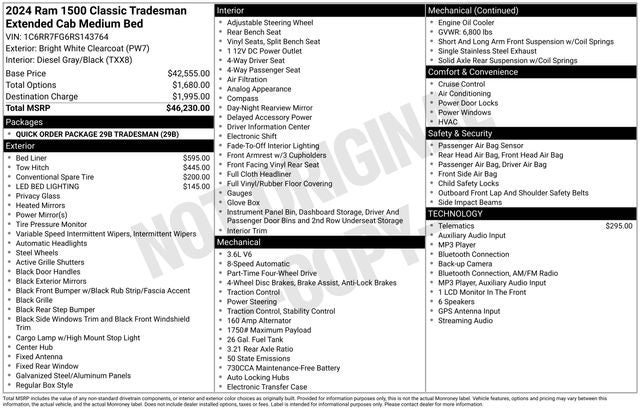 2024 RAM 1500 Classic Tradesman