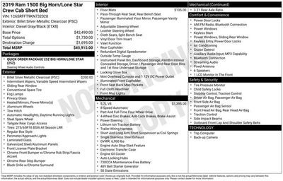 2019 RAM 1500 Big Horn/Lone Star