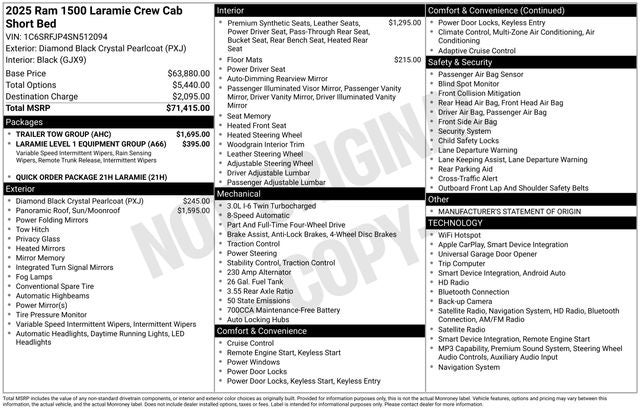 2025 RAM 1500 Laramie